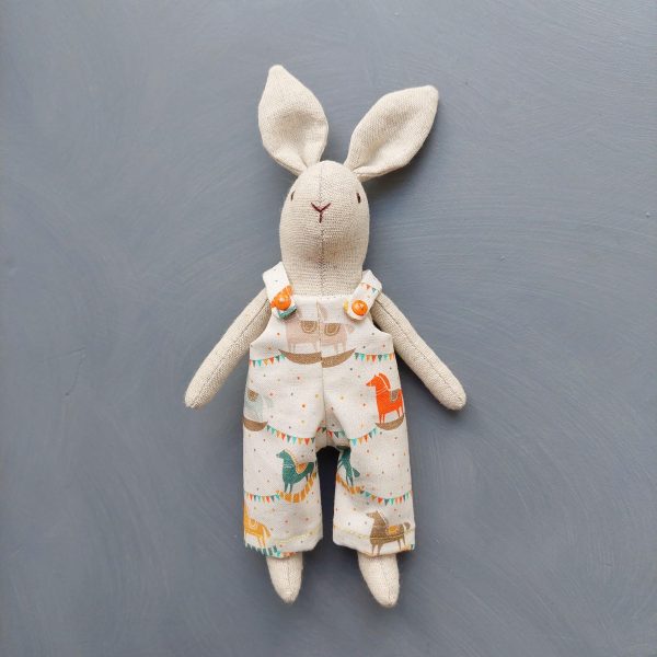 6" Bunny pattern and tutorial, 2 in 1 bunhy with clothes pattern, eco toy sewing pattern, stuffed animal pattern, easy pattern - Image 7