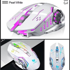 Gaming New Rechargeable Wireless Mouse Mute Office Game Laptop for Laptop PC